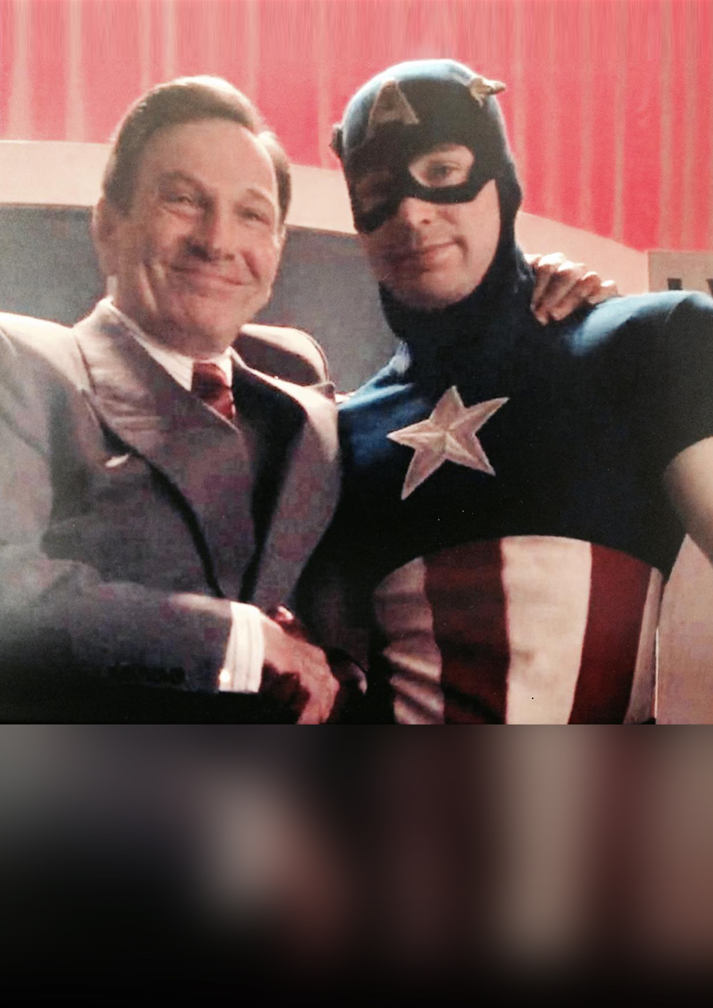Senator Brandon with Captain America